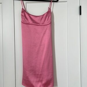 Oak+fort pink mini dress